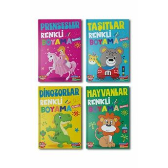 Renkli Boyama Seti – 4 Kitap Takım