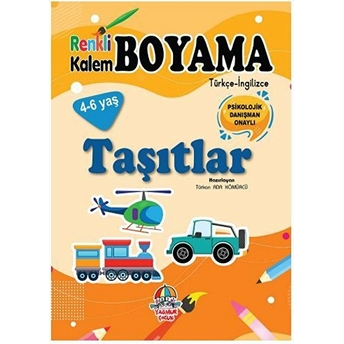 Renkli Kalem Boyama - Taşıtlar Türkan Ada Kömürcü