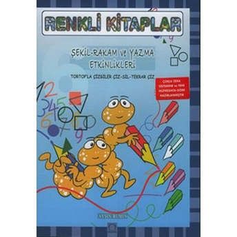 Renkli Kitaplar - 6 Şekil - Rakam Ve Yazma Etkinlikleri