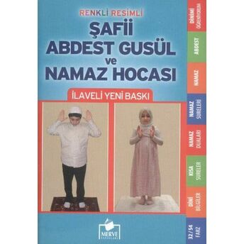 Renkli Resimli Şafii Abdest Gusül Ve Namaz Hocası Cep Boy Mustafa Uyan