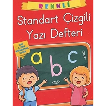 Renkli Standart Kare Çizgili Yazı Defteri A4 Ebat