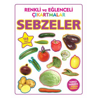 Renkli Ve Eğlenceli Çıkartmalar Sebzeler Kolektif