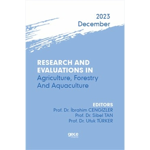 Research And Evaluations In Agriculture, Forestry And Aquaculture Kolektif