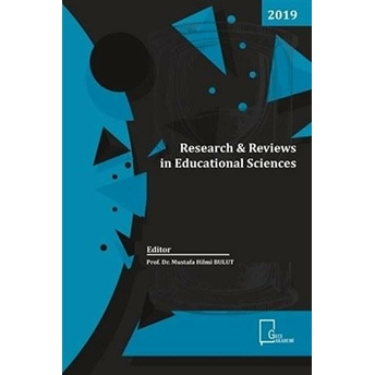 Research Reviews In Educational Sciences