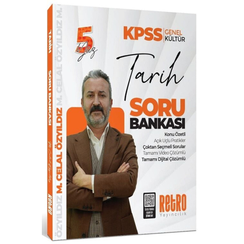 Retro Yayıncılık 2025 Kpss Tarih 5Yüz Soru Bankası Çözümlü Mehmet Celal Özyıldız