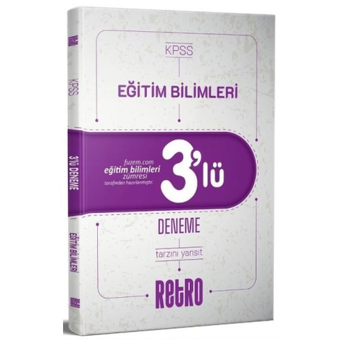 Retro Yayınları 2024 Kpss Eğitim Bilimleri Tamamı Çözümlü 3'Lü Deneme Komisyon