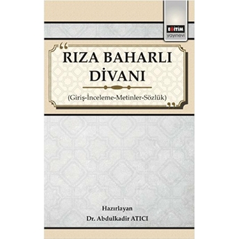 Rıza Baharlı Divanı