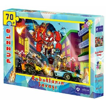 Robotların Savaşı 70 Parça Puzzle (24X34)