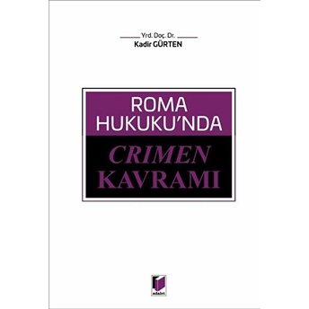 Roma Hukuku'nda Crimen Kavramı