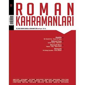 Roman Kahramanları Sayı: 1 Ocak-Mart 2010 Kolektif