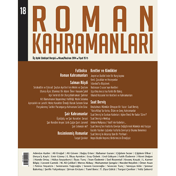 Roman Kahramanları Sayı: 18 Nisan-Haziran 2014 Kolektif