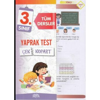 Rota 3.Sınıf Tüm Dersler Çek Kopart Yaprak Test (Yeni) Kolektif