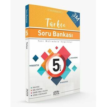 Rota 5. Sınıf Türkçe Soru Bankası 3M Prestij(Yeni) Kolektif