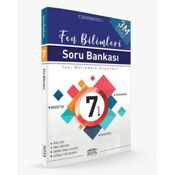 Rota 7.Sınıf Fen Bilimleri Soru Bankası 3M Prestij(Yeni) Kolektif