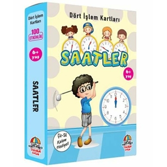 Saatler - Dört Işlem Kartları 6 Yaş - Cep Boy Kolektıf