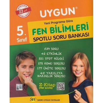 Sadık Uygun Yayınları 5. Sınıf Fen Bilimleri Spotlu Soru Bankası Komisyon