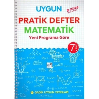 Sadık Uygun Yayınları 7. Sınıf Matematik Pratik Defter Komisyon