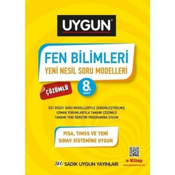 Sadık Uygun Yayınları 8. Sınıf Fen Bilimleri Yeni Nesil Soru Modelleri Komisyon