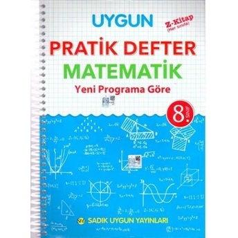 Sadık Uygun Yayınları 8. Sınıf Matematik Pratik Defter Komisyon