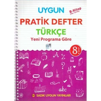 Sadık Uygun Yayınları 8. Sınıf Türkçe Pratik Defter Komisyon