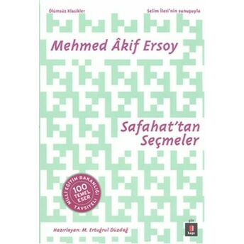 Safahat'tan Seçmeler Mehmet Akif Ersoy