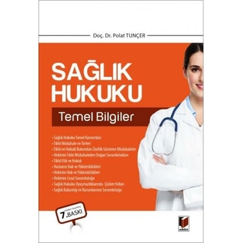 Sağlık Hukuku Temel Bilgileri Polat Tunçer