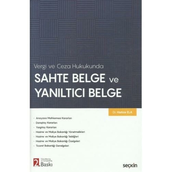 Sahte Belge Ve Yanıltıcı Belge Hatice Ela