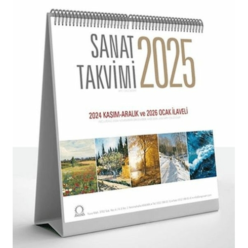 Sanat Takvimi 2025 Masa Takvimi Kolektif