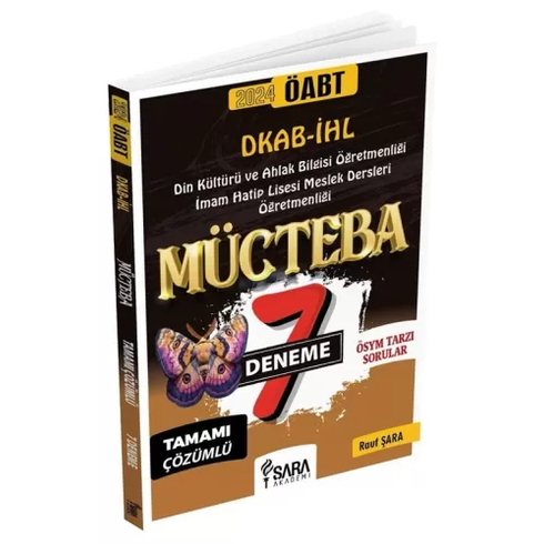 Şara Akademi 2024 Öabt Din Kültürü Ve Ahlak Bilgisi Mücteba 7 Deneme Çözümlü Rauf Şara