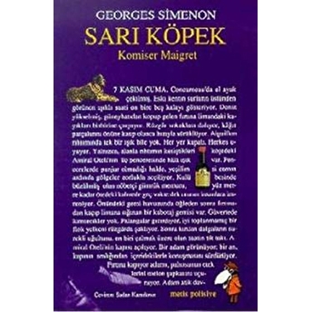 Sarı Köpek Komiser Maigret Georges Simenon