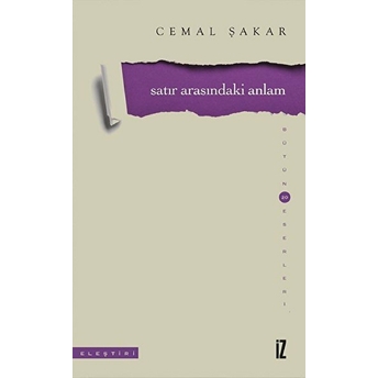 Satır Arasındaki Anlam - Bütün Eserleri 20 Cemal Şakar