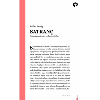 Satranç Stefan Zweig