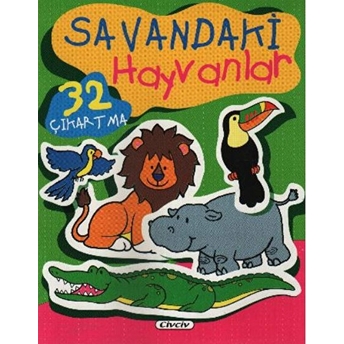 Savandaki Hayvanlar (32 Çıkartma) Kolektif