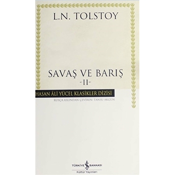 Savaş Ve Barış 2 Lev Nikolayeviç Tolstoy