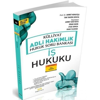 Savaş Yayınları 2021 Külliyat Iş Hukuku Adli Hakimlik Soru Bankası Okan Yıldırım