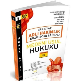 Savaş Yayınları 2021 Külliyat Medeni Usul Hukuku Adli Hakimlik Soru Bankası Ahmet Nohutçu