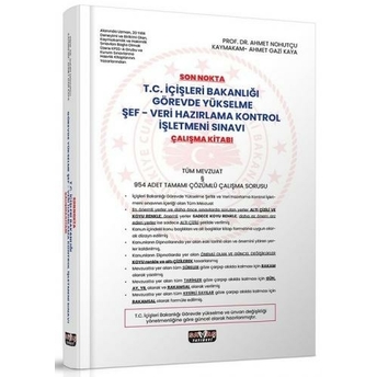 Savaş Yayınları Gys Içişleri Bakanlığı Son Nokta Şef, Veri Hazırlama Kontrol Işletmeni Çalışma Kitabı Görevde Yükselme Ahmet Nohutçu