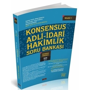 Savaş Yayınları Konsensus Adli Idari Hakimlik Anayasa Hukuku Soru Bankası Modül 1 Ahmet Nohutçu