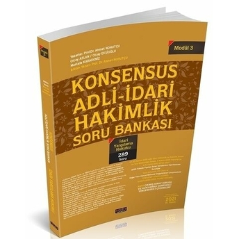 Savaş Yayınları Konsensus Adli Idari Hakimlik Idari Yargılama Hukuku Soru Bankası Modül 3 Ahmet Nohutçu