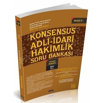 Savaş Yayınları Konsensus Adli Idari Hakimlik Ticaret Hukuku Soru Bankası Modül 9 Olcay Ekşioğlu