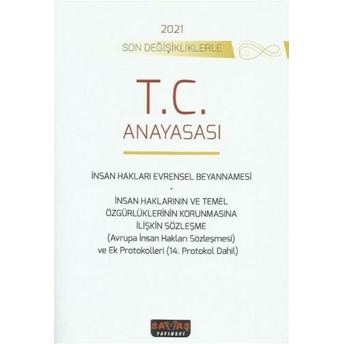 Savaş Yayınları T.c. Anayasası Komisyon