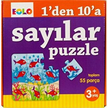 Sayı Puzzle-1'Den 10'A Sayılar Puzzle