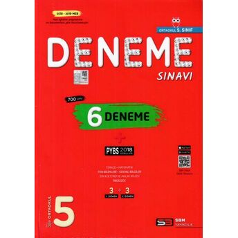 Sbm 5.Sınıf Pybs 6 Deneme Sınavı (Yeni) Kolektif