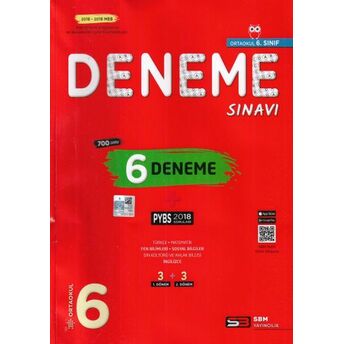 Sbm 6.Sınıf Pybs 6 Deneme Sınavı (Yeni) Kolektif