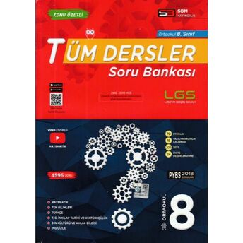 Sbm 8. Sınıf Tüm Dersler Soru Bankası (Yeni) Kolektif