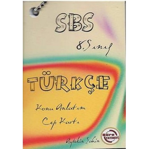 Sbs 8. Sınıf Türkçe Konu Anlatım Cep Kartı Aytekin Şahin