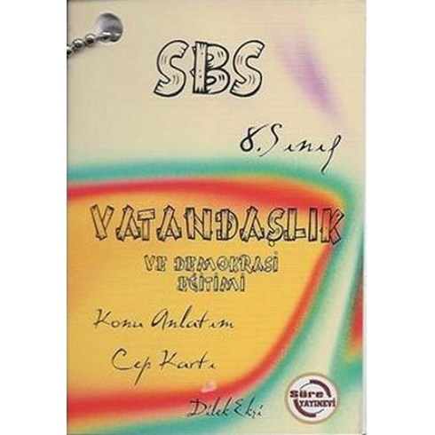 Sbs 8. Sınıf Vatandaşlık Ve Demokrasi Eğitimi Konu Anlatımlı Cep Kartı Dilek Ekşi