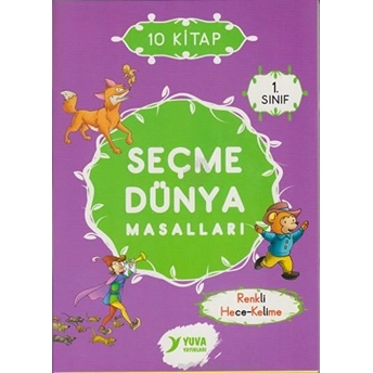 Seçme Dünya Masalları 1. Sınıf Renkli Heceli Düz Yazı 10 Kitap Kolektif