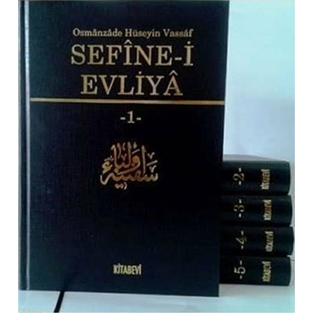 Sefine-I Evliya (Şamua, 5 Kitap Takım) Bez Cilt Ciltli Osmanzade Hüseyin Vassaf