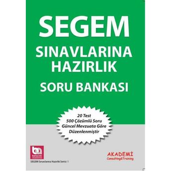 Segem Çözümlü Soru Bankası Kolektif